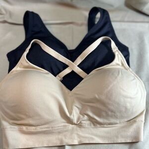 Jockey Cream and Black Bra Set